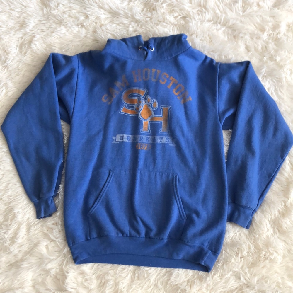 Sam Houston Bearcats Blue Hoodie Size Small 50/50